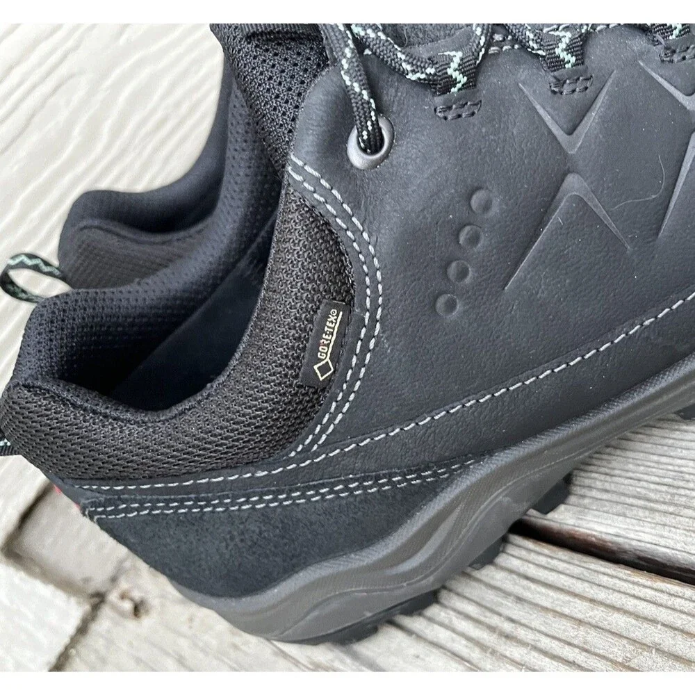 ECCO Ulterra Gore-Tex Low Men's 42 US 8-8.5 Outdoor Hiking Shoes - Black Leather